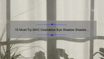 10 Must-Try MAC Cosmetics Eye Shadow Shades: A Beauty Blogger’s Personal Experience [Plus Tips for Perfect Application]