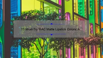 10 Must-Try MAC Matte Lipstick Colors: A Personal Story and Expert Guide [2021]