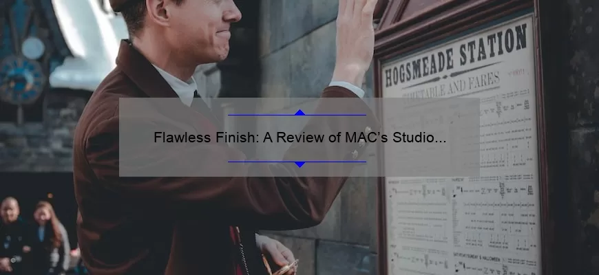 Flawless Finish: A Review of MAC’s Studio Fix Soft Matte Foundation
