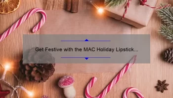 Get Festive with the MAC Holiday Lipstick Set: A Must-Have for the Season