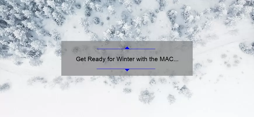 Get Ready for Winter with the MAC Snowball Collection Lipstick