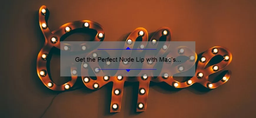 Get the Perfect Nude Lip with Mac’s Creme in Your Coffee Lipstick