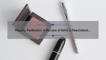 Peachy Perfection: A Review of MAC’s Peachstock Lipstick