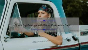 Score Big Savings with Boom Cosmetics Sale: How One Woman Saved 50% [Plus Tips and Stats]