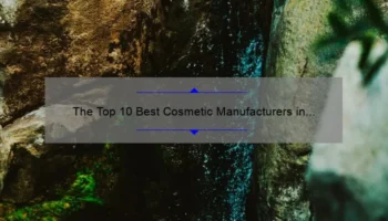 The Top 10 Best Cosmetic Manufacturers in the World: A Story of Quality and Innovation [Expert Guide]