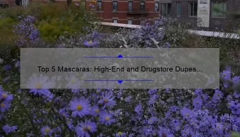 Top 5 Mascaras: High-End and Drugstore Dupes for Marc Jacobs Mascara