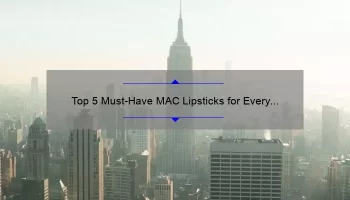Top 5 Must-Have MAC Lipsticks for Every Makeup Lover
