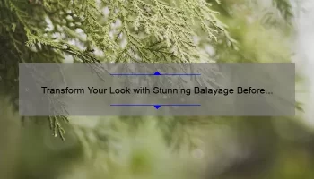 Transform Your Look with Stunning Balayage Before and After Results