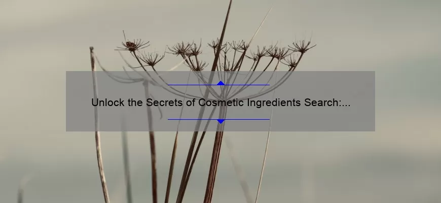Unlock the Secrets of Cosmetic Ingredients Search: A Personal Story and 5 Essential Tips [Keyword]