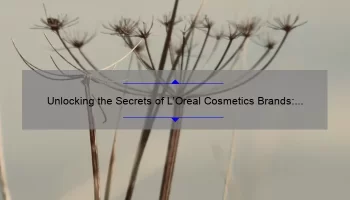 Unlocking the Secrets of L’Oreal Cosmetics Brands: A Personal Story and 5 Must-Know Tips [Expert Guide]