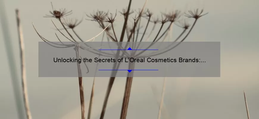 Unlocking the Secrets of L’Oreal Cosmetics Brands: A Personal Story and 5 Must-Know Tips [Expert Guide]