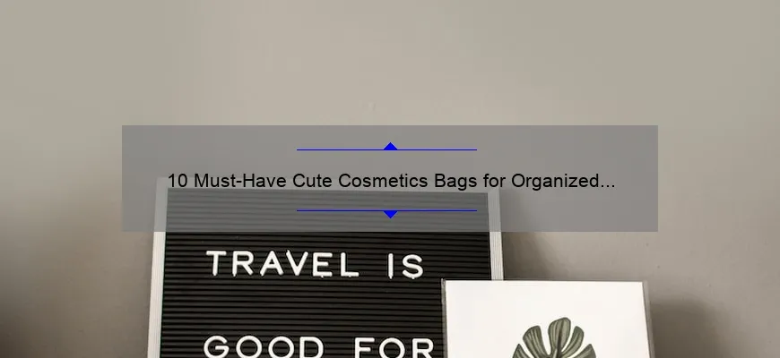 10 Must-Have Cute Cosmetics Bags for Organized and Stylish Travel [Personal Story + Practical Tips]