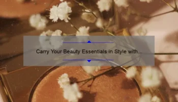 Carry Your Beauty Essentials in Style with a Large Cosmetic Bag with Handle