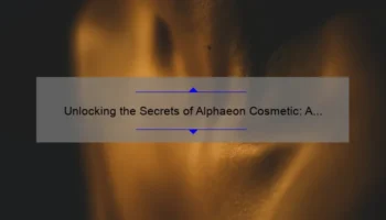Unlocking the Secrets of Alphaeon Cosmetic: A Personal Journey to Flawless Skin [Expert Tips and Stats Included]