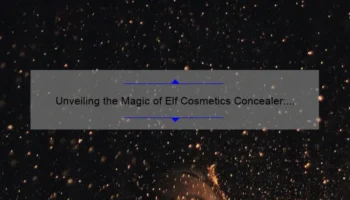 Unveiling the Magic of Elf Cosmetics Concealer: A Comprehensive Review